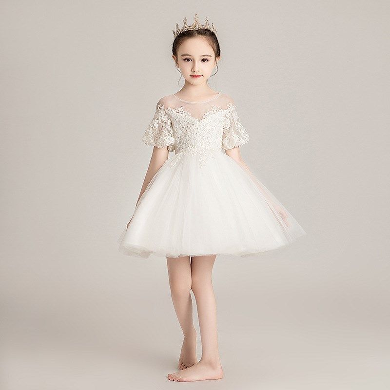 女童公主裙花童婚纱裙蓬蓬纱儿童洋气晚礼服女孩钢琴演出服主持人,淘宝优惠券,粉丝福利购,淘宝优惠卷