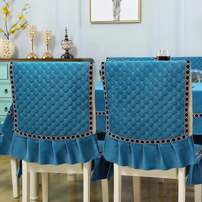 加厚连体椅套高档餐桌布椅子套罩一体家用餐桌椅子套防滑坐垫套装,淘宝优惠券,粉丝福利购,淘宝优惠卷