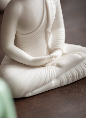 新中式禅意释迦摩尼佛像摆件工艺品如来佛祖家居客厅玄关装饰摆设