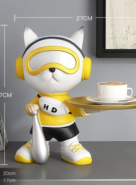 客厅电视柜托盘狗入户玄关钥匙收纳摆件家居饰品酒柜乔迁新居礼品