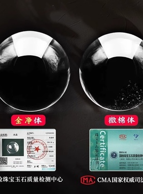 正品保真天然原石白水晶球原矿纯手工打磨珍藏级别纯净体