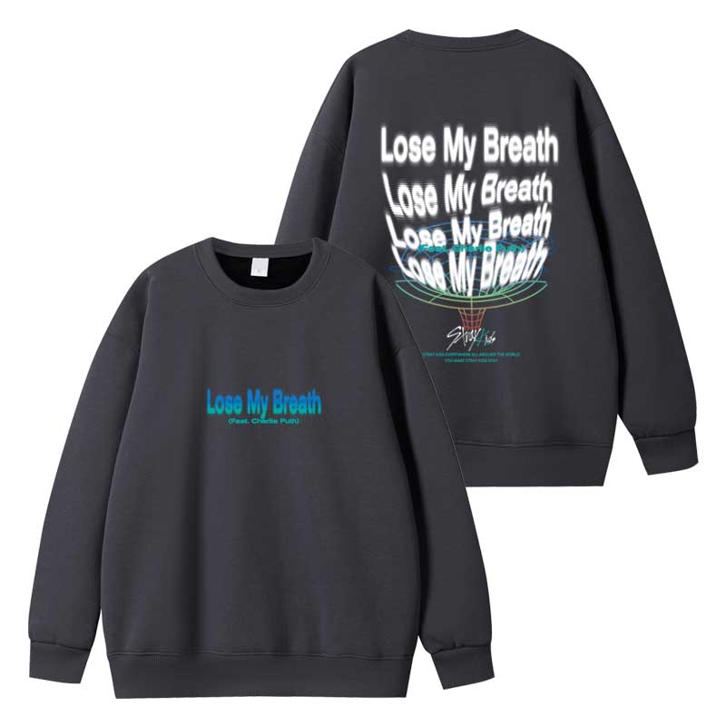 StrayKids单曲LoseMyBreath周边应援同款卫衣宽松印花打歌上衣服 - 图1