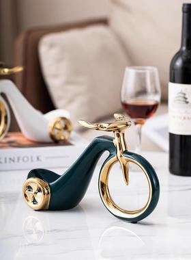 创意红酒架摆件轻奢高档斜放客厅餐厅边柜酒柜装饰品家用高端大气