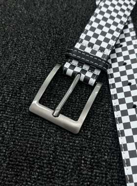 Soul Mates终点赛车元素棋盘格腰带中古cleanfit小众质感穿搭配饰