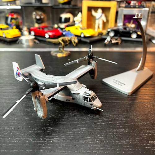 1：144比例合金飞机V-22鱼鹰式倾转旋翼机成品金属模型直升机摆件 - 图1