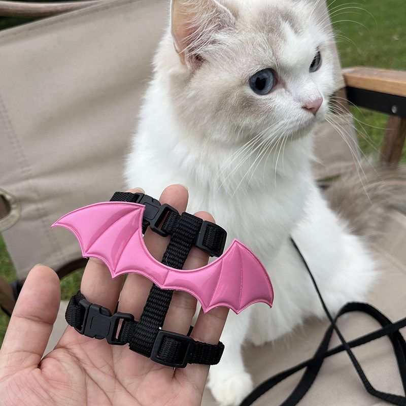 恶魔翅膀猫咪牵引绳外出专用防挣脱猫绳小型犬宠物牵狗遛狗溜猫绳,淘宝优惠券,粉丝福利购,淘宝优惠卷