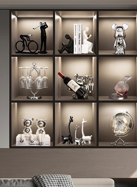 现代酒柜大气玄关客厅餐边柜家居软装装饰品乔迁新居送礼