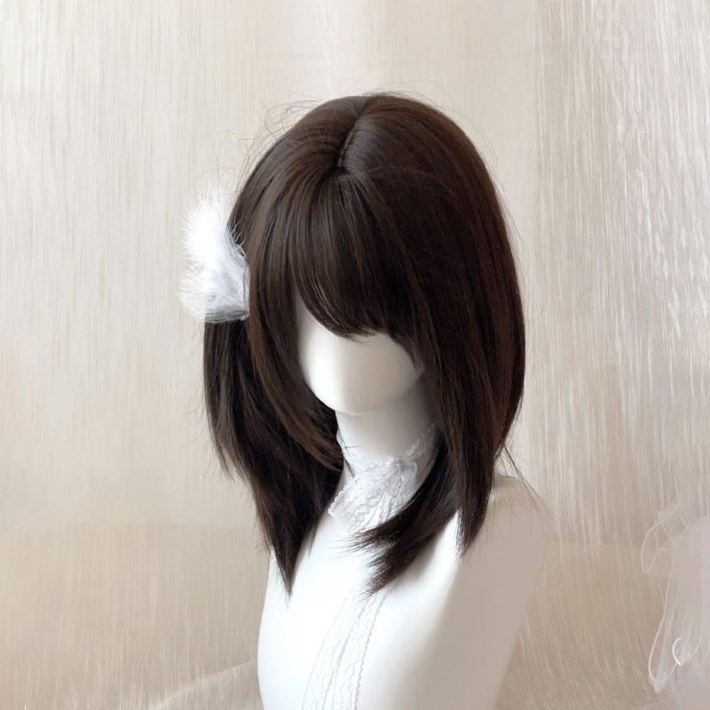 【有村架纯】短发假发女高层次斜刘海锁骨发日系Lolita整顶全头套 - 图2