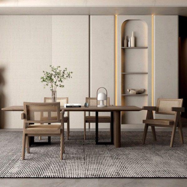 侘寂风实木茶桌家用原木大板喝茶桌子现简约公室泡茶桌椅组合,淘宝优惠券,粉丝福利购,淘宝优惠卷