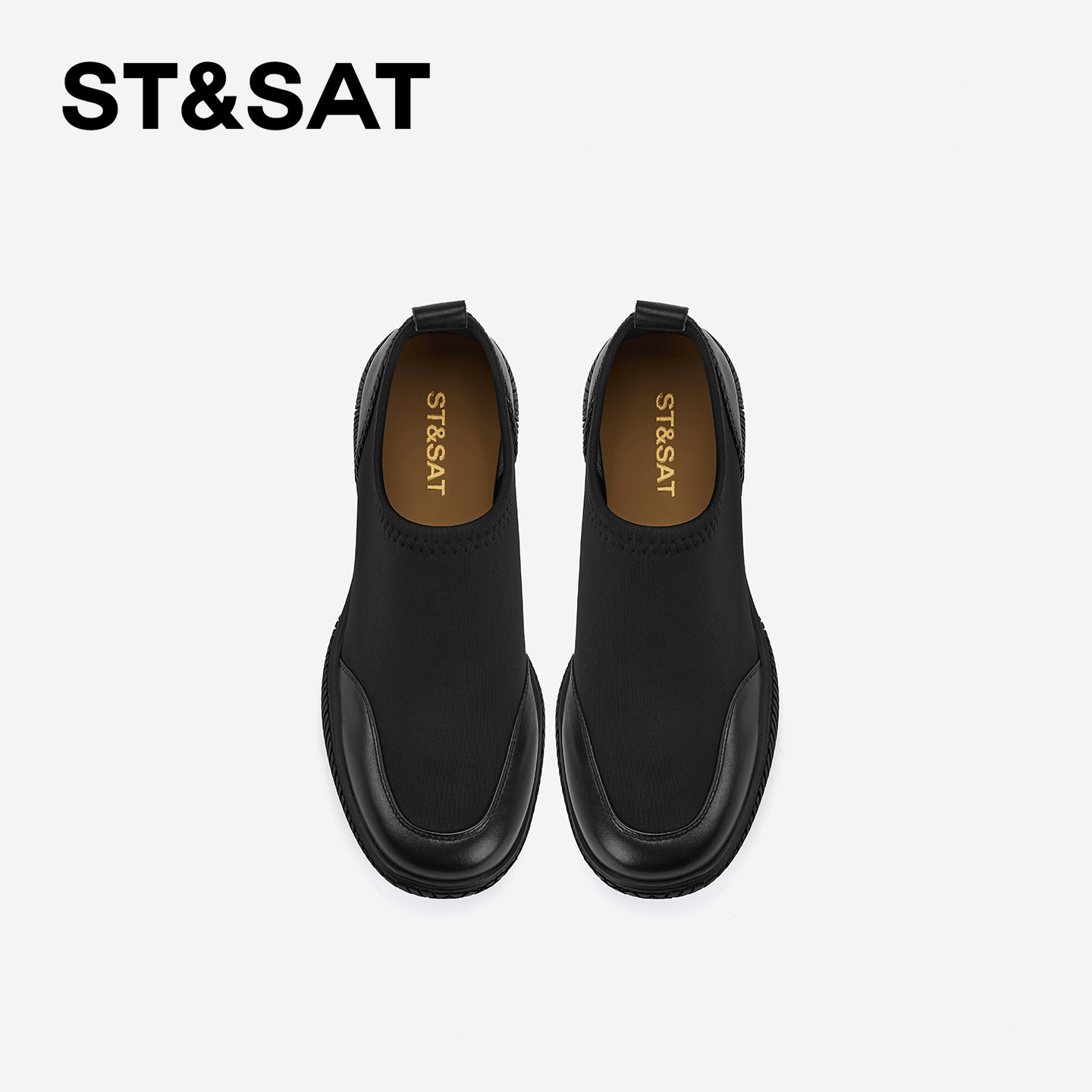 St&Sat/星期六厚底学院风深口单鞋英伦风复古休闲圆头百搭女鞋,淘宝优惠券,粉丝福利购,淘宝优惠卷