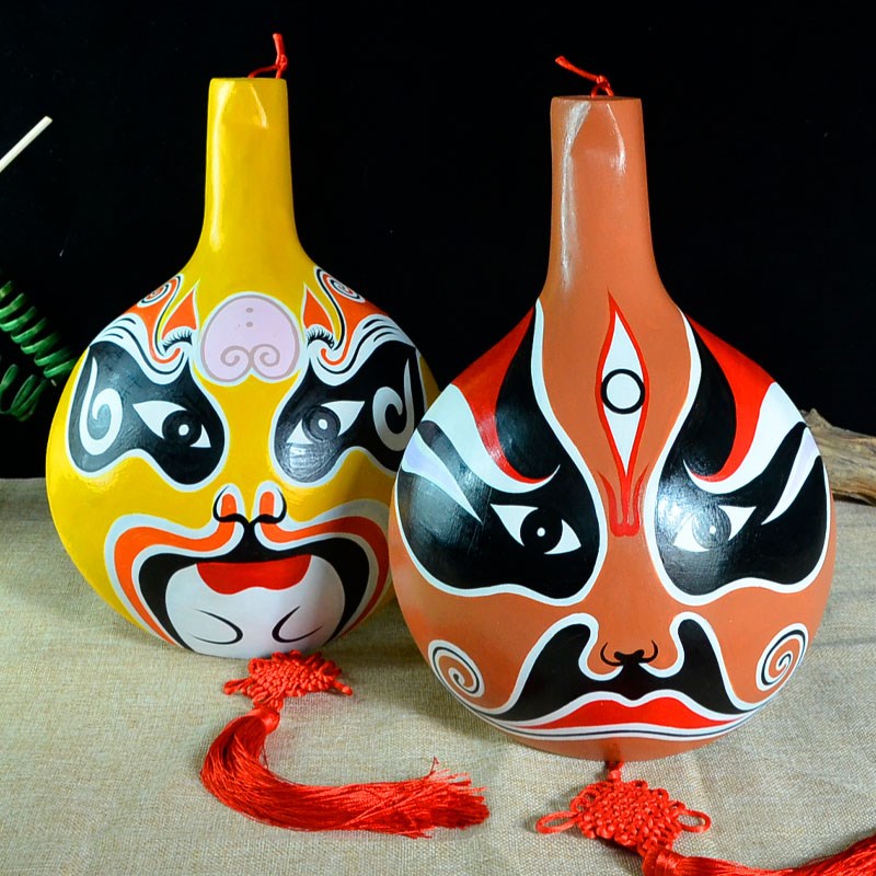 马勺京剧脸谱装饰挂件生旦净末丑民间手工艺品客厅餐厅墙面装饰画 - 图1