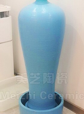 入户门口简易流i水摆件循环水系景观喷泉陶罐水缸造景办公室招财