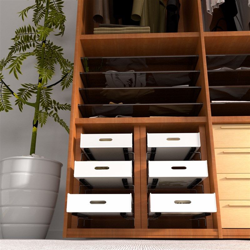 滑轨抽屉拉篮轨道托盘衣柜橱柜改造加装储物收纳盒PP材质收纳抽屉,淘宝优惠券,粉丝福利购,淘宝优惠卷