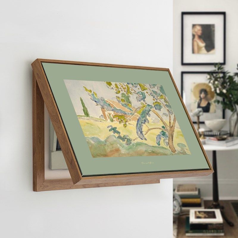 现代简约电表箱装饰画可翻盖遮挡配电箱挂画夏日曲,淘宝优惠券,粉丝福利购,淘宝优惠卷