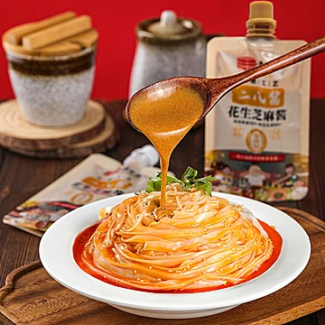 老磨盘二八酱纯芝麻花生酱280g*6老北京风味[6元优惠券]-寻折猪