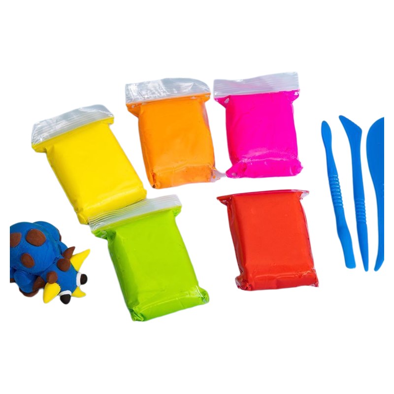 幼儿园彩泥12色超轻粘土24色袋装黏土白色大包装太空泥儿童彩泥 - 图3