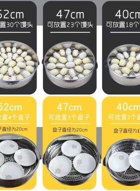 不锈钢商用大容量插电蒸笼保温大蒸锅升级多功能三层家用蒸菜馍馍