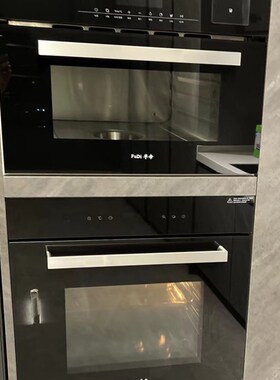 新款智能控温嵌入式烤箱蒸箱搪瓷内胆电烤箱大容量家用蒸烤箱套装