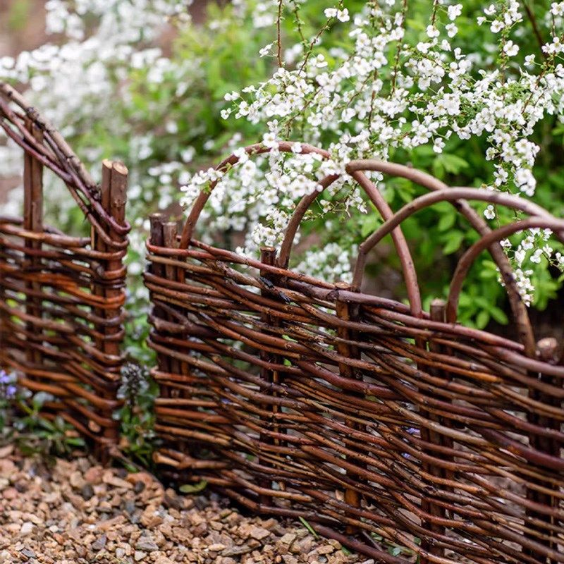 庭院柳编篱笆栅栏菜园花坛小围栏家用花园苗圃草坪护栏装饰摆件,淘宝优惠券,粉丝福利购,淘宝优惠卷