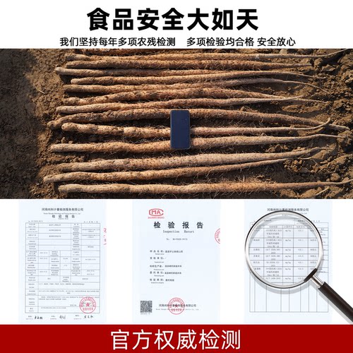 正宗河南焦作铁棍长怀山药温县垆土官方旗舰店淮山药粉干新鲜5斤 - 图3