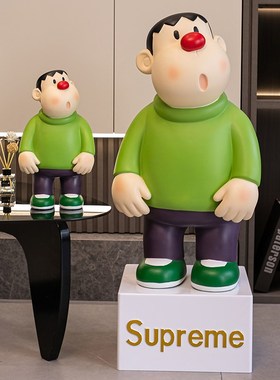 胖虎落地大摆件存钱罐客厅电视柜桌面摆件玄关酒柜装饰品潮玩摆件