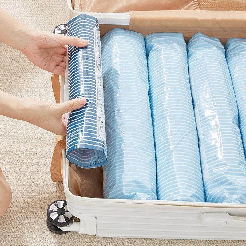 手卷压缩袋免抽气衣物衣服收纳袋旅行便携行李箱专用整理打包袋,淘宝优惠券,粉丝福利购,淘宝优惠卷