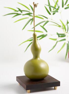 铜韵堂铜葫芦摆件新中式福禄寿财喜礼品手工艺品客厅玄关柜装饰品