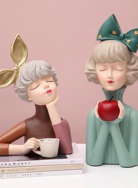 网红可爱泡泡女孩摆件电视柜酒柜摆设新房乔迁新居礼物家居装饰品