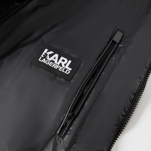 KARL LAGERFELD【90%鹅绒】连帽面包羽绒服25冬季新款老佛爷男装 - 图3