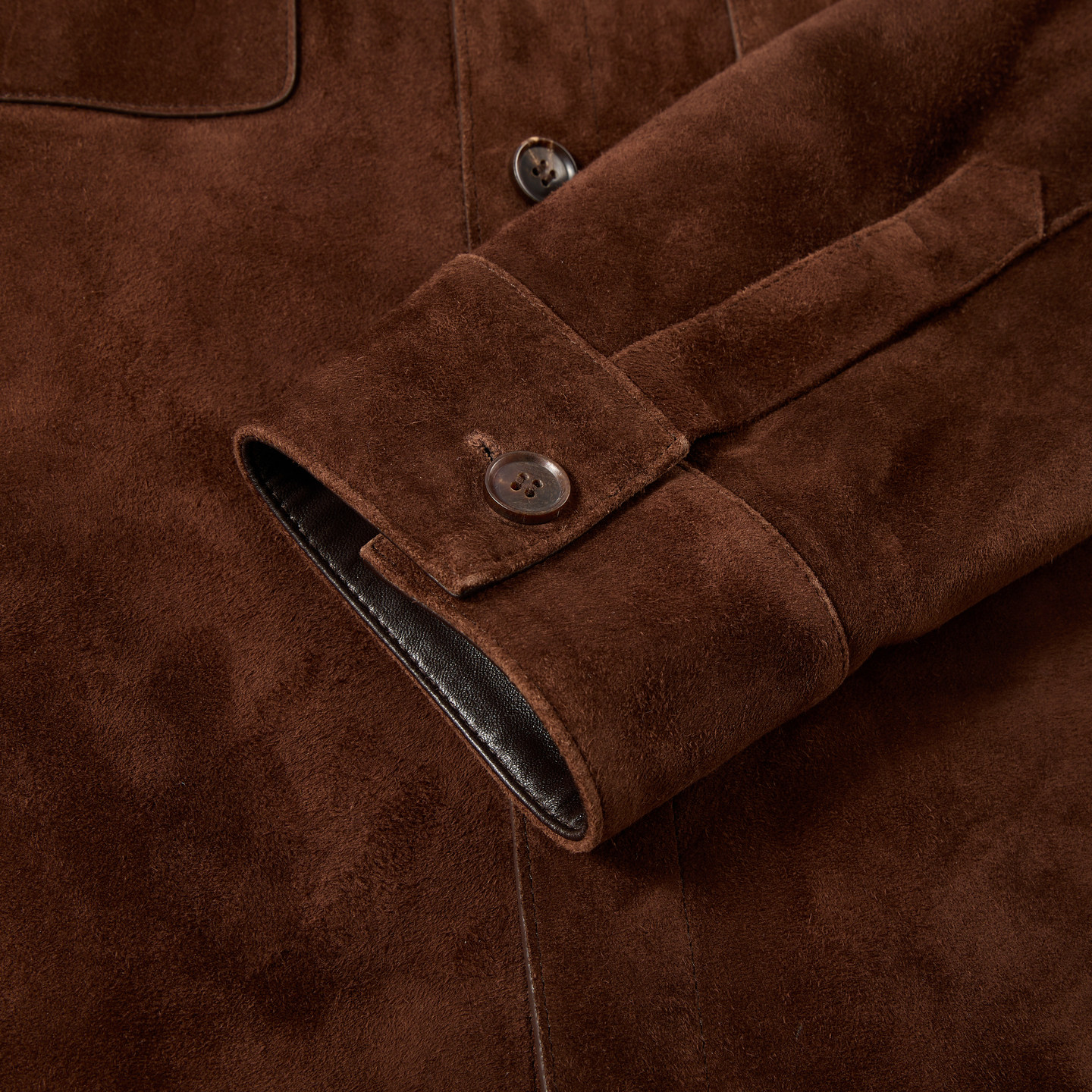 KARL LAGERFELD羊皮革工装风衬衫式皮衣夹克25秋冬新款老佛爷男装,淘宝优惠券,粉丝福利购,淘宝优惠卷