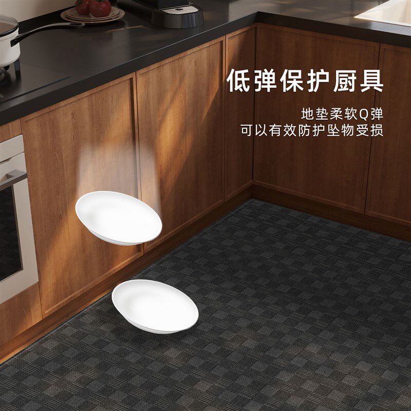 2025 new kitchen non-slip and oil-proof floor mats waterproof floor mats stain-resistant household washable and wipeable carpet mats