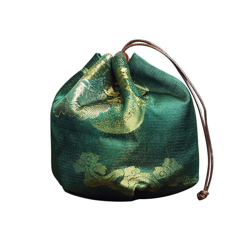 高档织锦缎抽绳束口茶杯收纳布袋子文玩手串手镯首饰包装袋加厚,淘宝优惠券,粉丝福利购,淘宝优惠卷