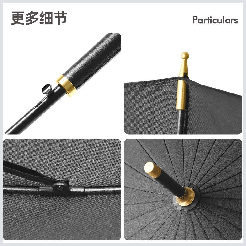 雨伞24骨自动长柄大号抗风加大固厚暴雨男士成人纤维商务直杆伞,淘宝优惠券,粉丝福利购,淘宝优惠卷
