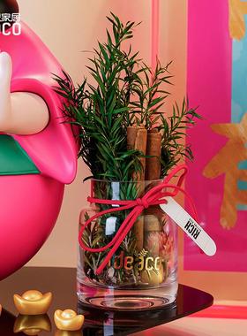 ideaco四喜财神爷摆件高级感收银台前台不倒翁招财装饰品结婚礼物