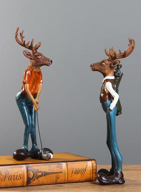 欧式家居客厅酒柜装饰品摆件创意电视柜工艺品结婚礼物卧室小摆设