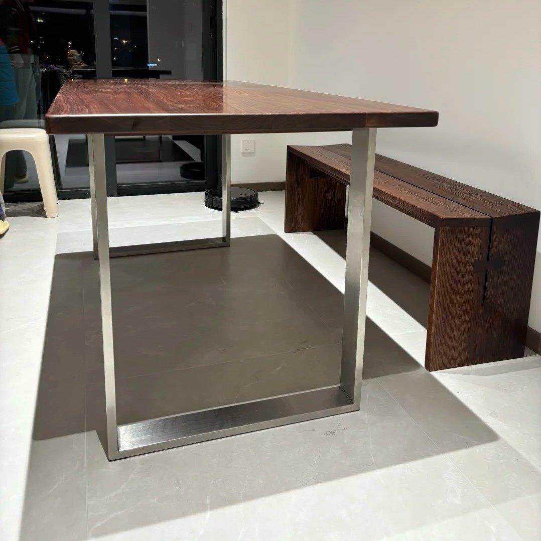 不锈钢桌腿大板支架桌子腿餐桌脚支架口字型吧台腿支撑腿书桌桌架,淘宝优惠券,粉丝福利购,淘宝优惠卷