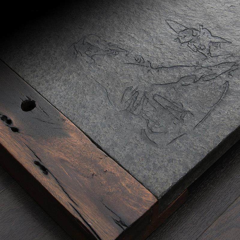 天然石茶盘整块乌金石古船木茶台家用新中式覆古功夫茶具茶托 托,淘宝优惠券,粉丝福利购,淘宝优惠卷