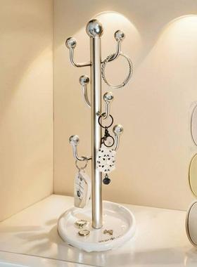 放钥匙收纳挂架摆件高级感小众轻奢高档玄关入户进门口鞋柜装饰品