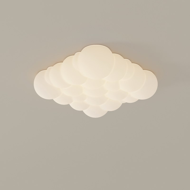 铭琢灯饰 简约奶油风全光谱护眼卧室灯吸顶灯方形灯具书房儿童灯 - 图1