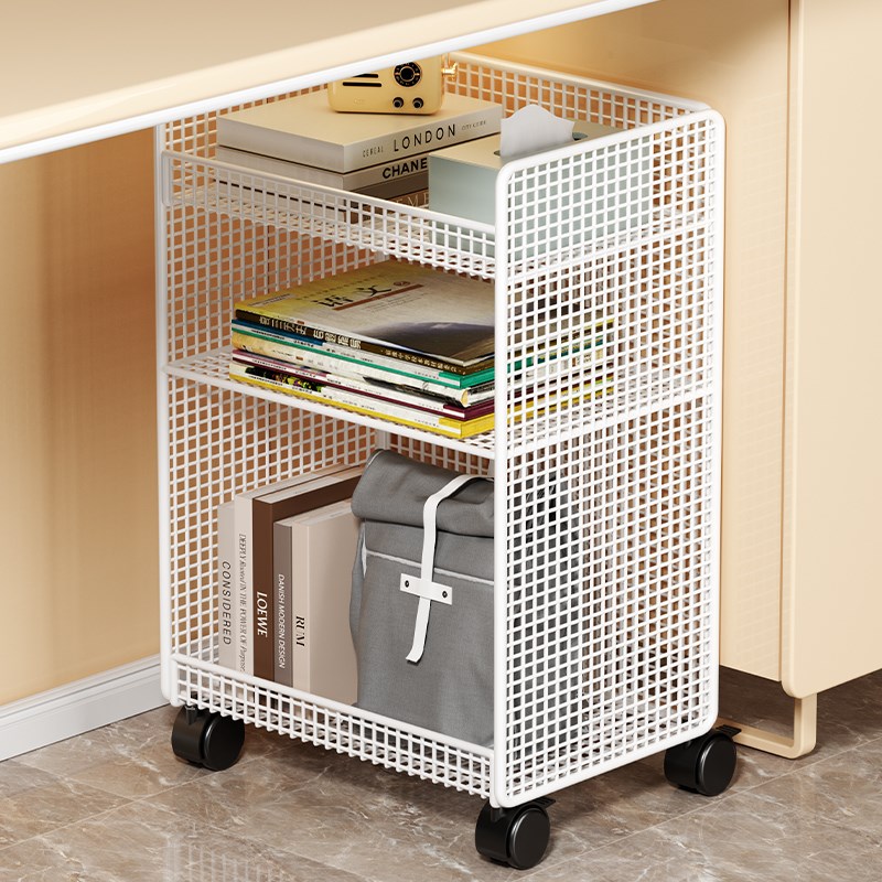 书架落地移动置物架多层桌面收纳架办公室家用儿童书柜多层书架子 - 图0