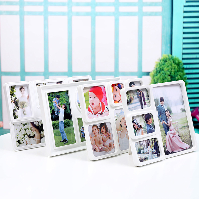 韩式组合连体相框六宫格摆台冲洗照片五格照片儿童宝宝塑料相架,淘宝优惠券,粉丝福利购,淘宝优惠卷