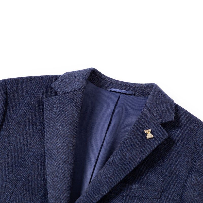 西服男士纯绵羊毛春秋简约单排扣外套羊毛西服韩版商务休闲单西潮,淘宝优惠券,粉丝福利购,淘宝优惠卷