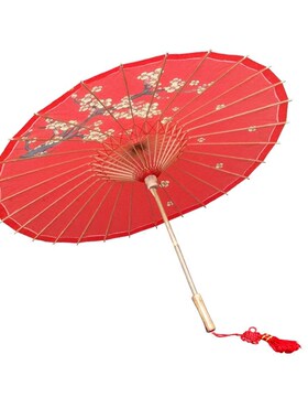泸州油纸伞红色防雨怀旧火锅店展厅商场走廊茶楼饭店吊顶装饰伞