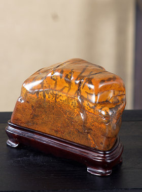 顶爷奇石原石靠山收藏大化石摆件