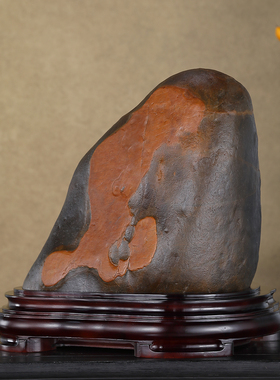 顶爷奇石原石靠山石装饰收藏摆件