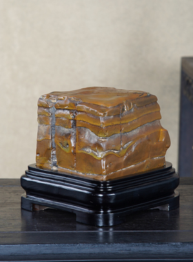 顶爷奇石原石靠山石把玩收藏摆件