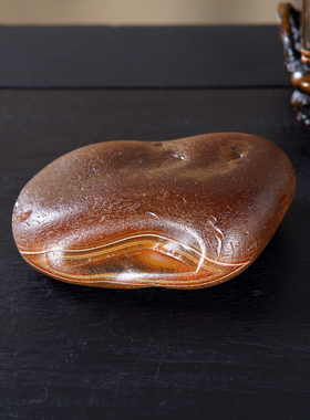 顶爷奇石原石靠山收藏玛瑙石摆件