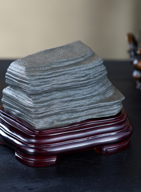 顶爷奇石原石靠山收藏戈壁石摆件