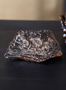 顶爷奇石原石靠山收藏戈壁石摆件