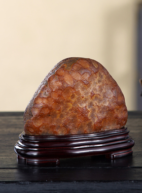 顶爷奇石原石靠山石把玩收藏摆件